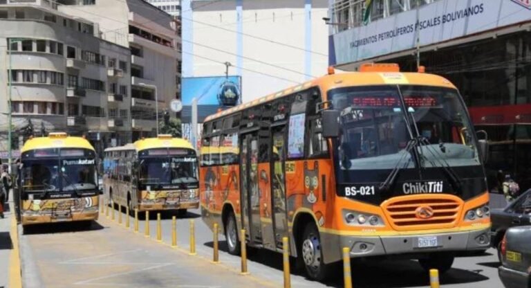 LA PAZ BUS OPERA EN HORARIOS PICO POR ESCASEZ DE DIÉSEL Y PRIORIZA LA ATENCIÓN A LA CIUDADANÍA