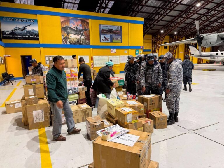 Bolivia envia más de 6 toneladas de apoyo humanitario a Venezuela en una aeronave Hércules de la FAB