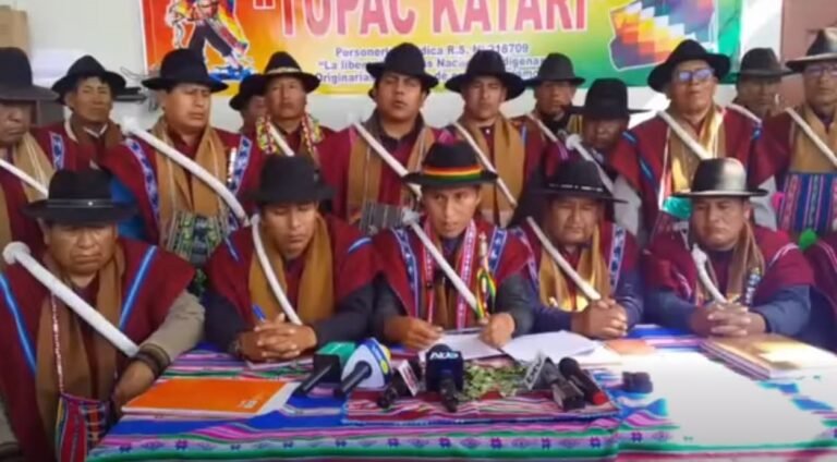 ¡Túpac katari le dice no a las movilizaciones del Chapare! “se acabaron los intereses políticos”